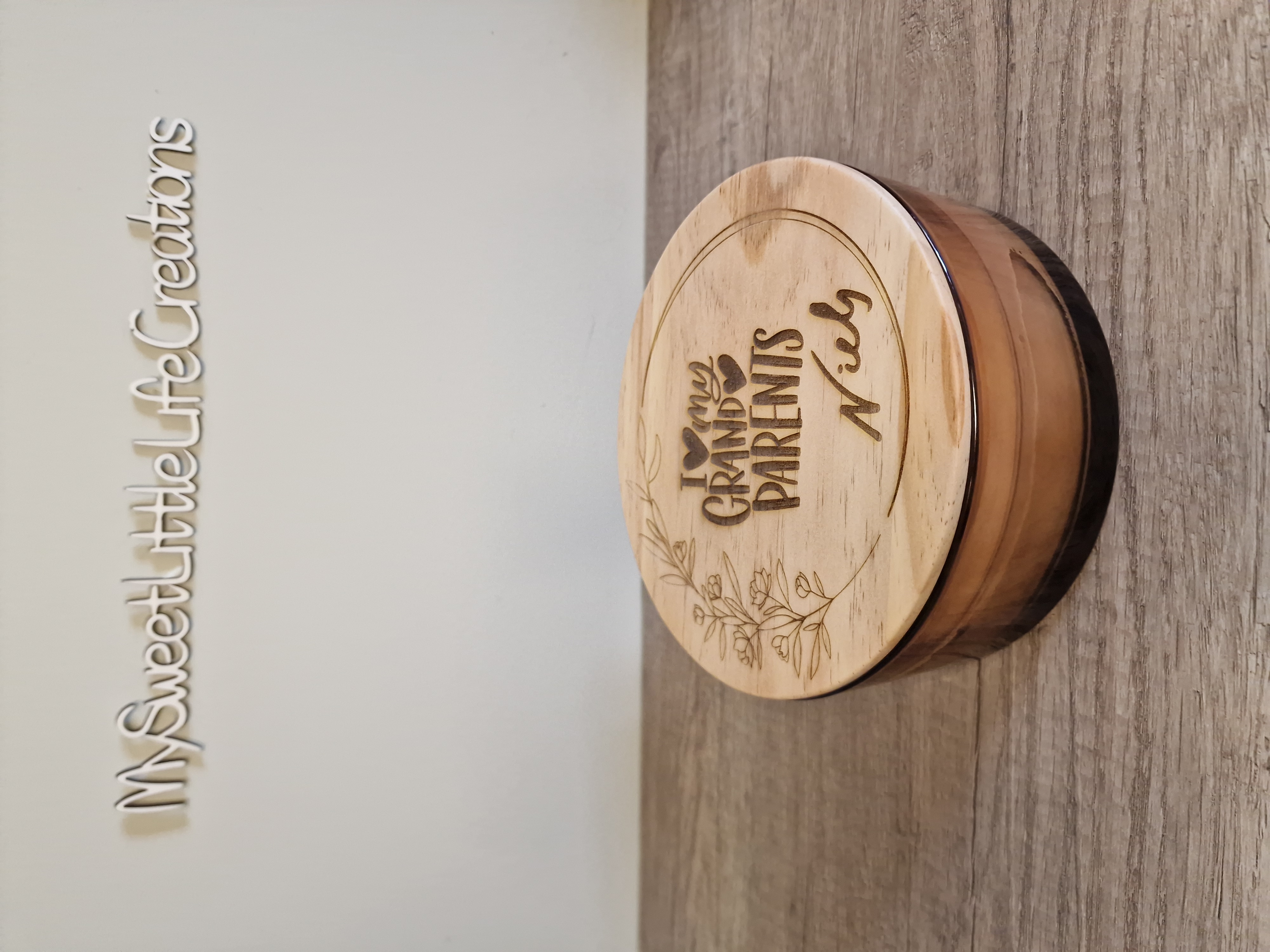 Kaars met persoonlijke boodschap