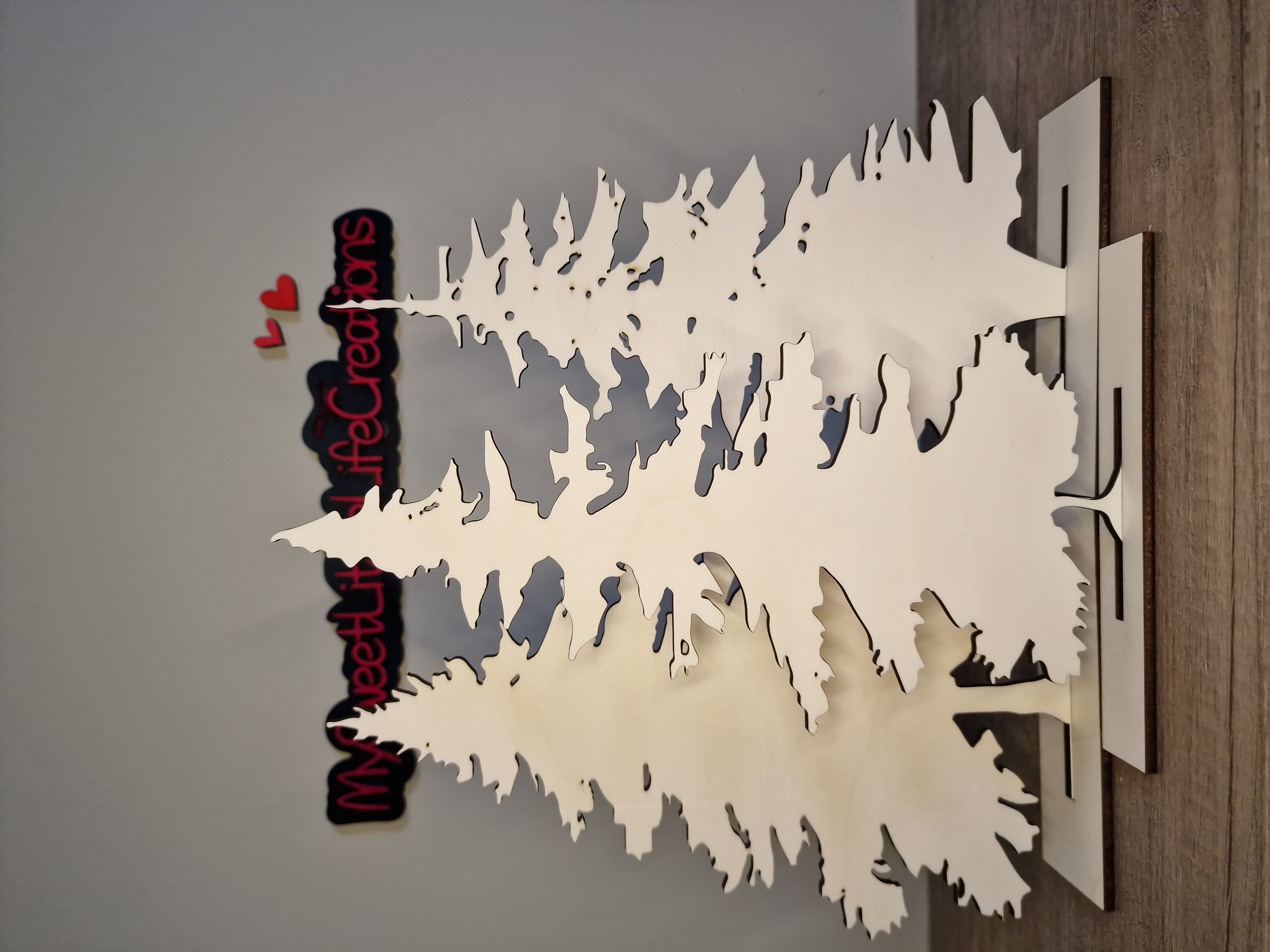 Set van 3 winterbomen