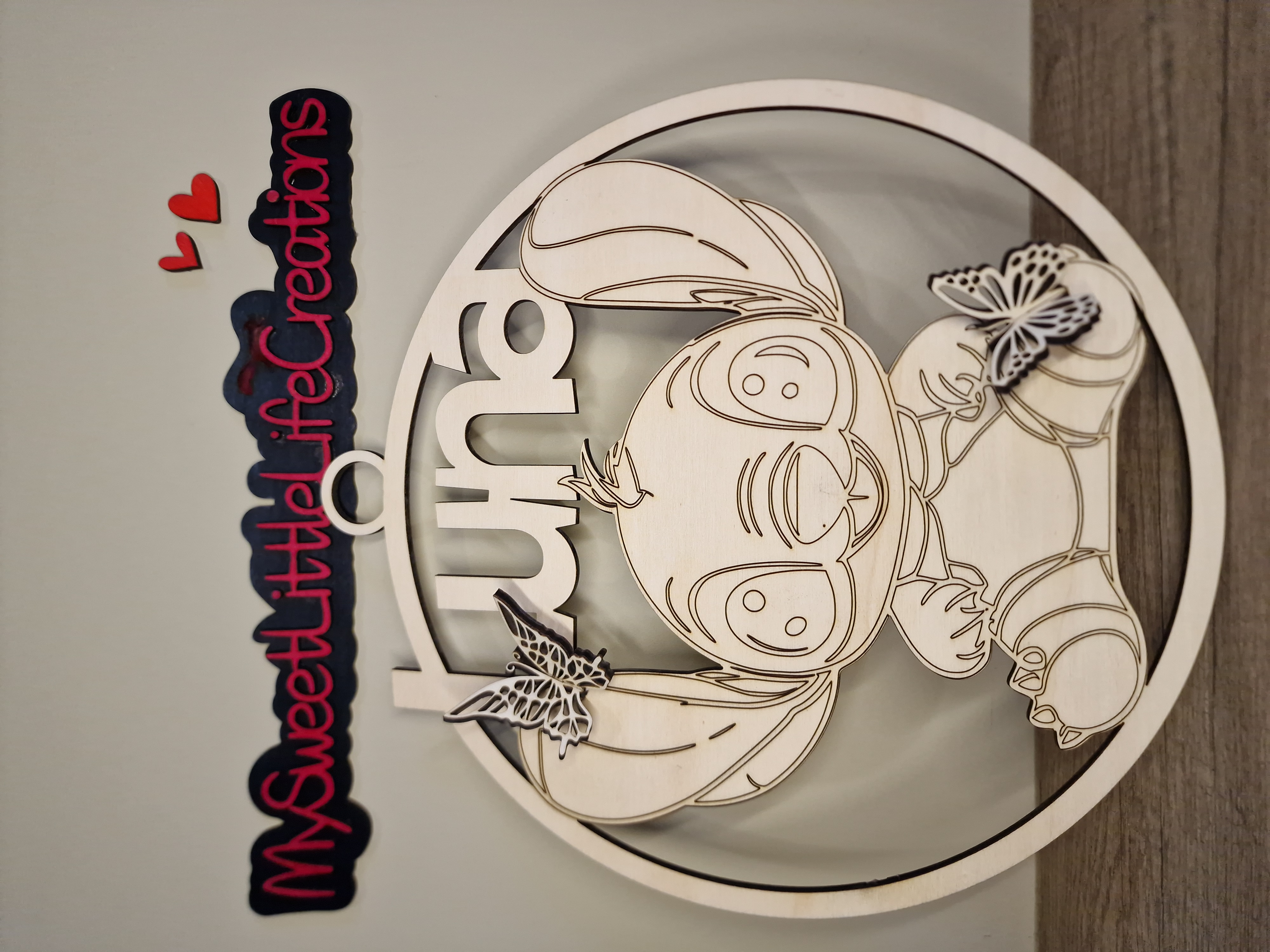 Stitch deurhanger met naam