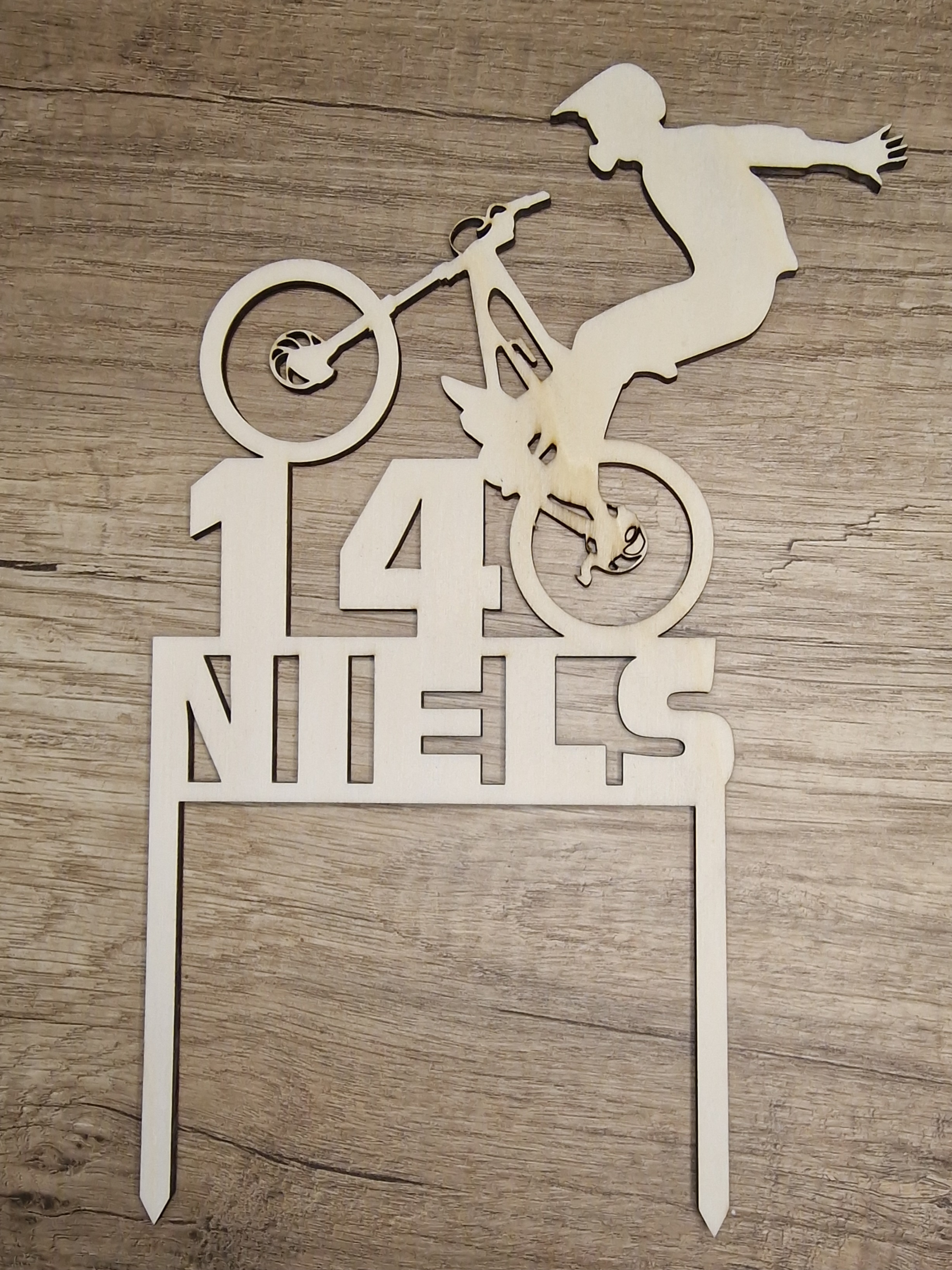 Cake topper mountainbike 