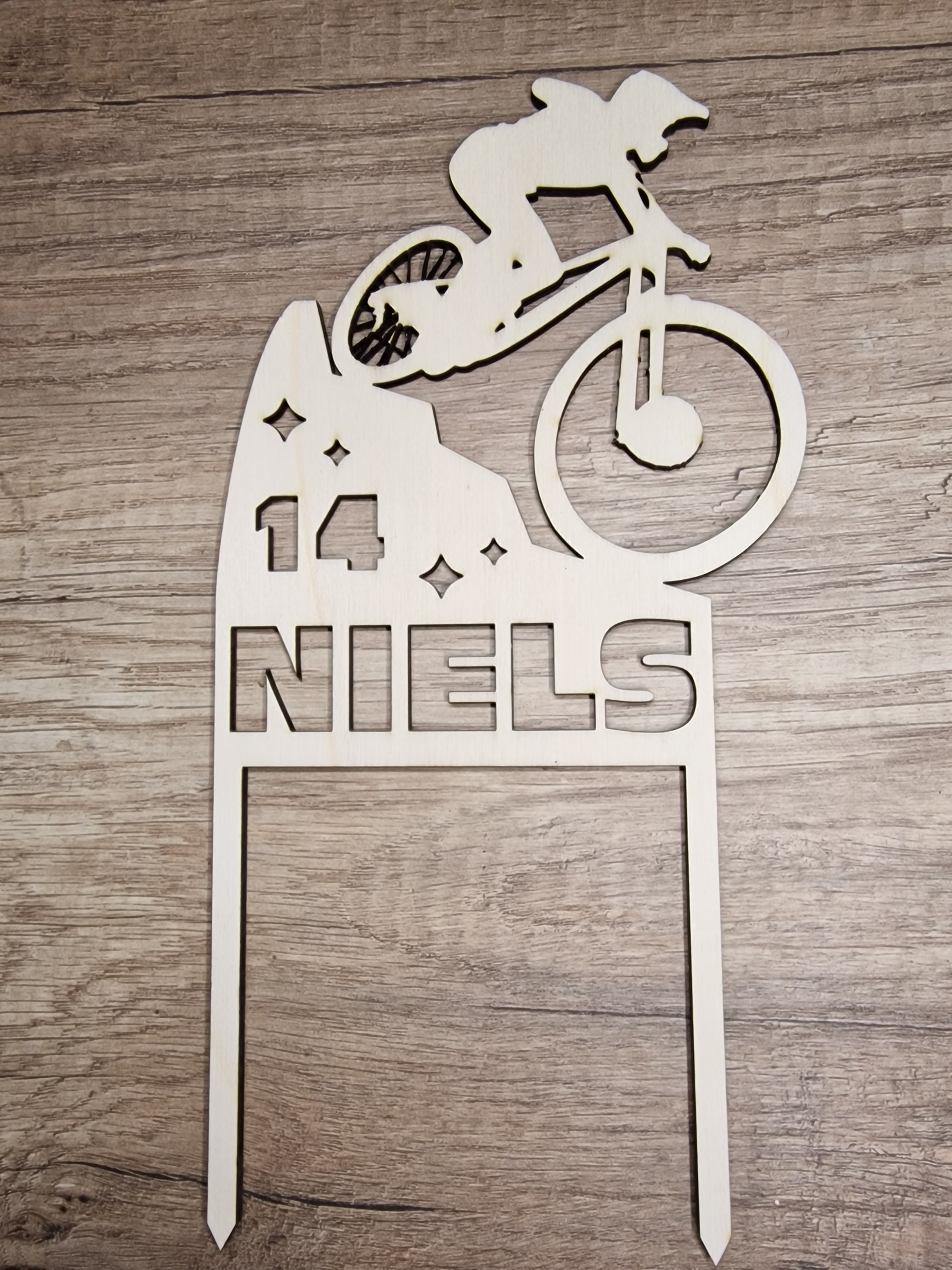 Cake topper mountainbike downhill