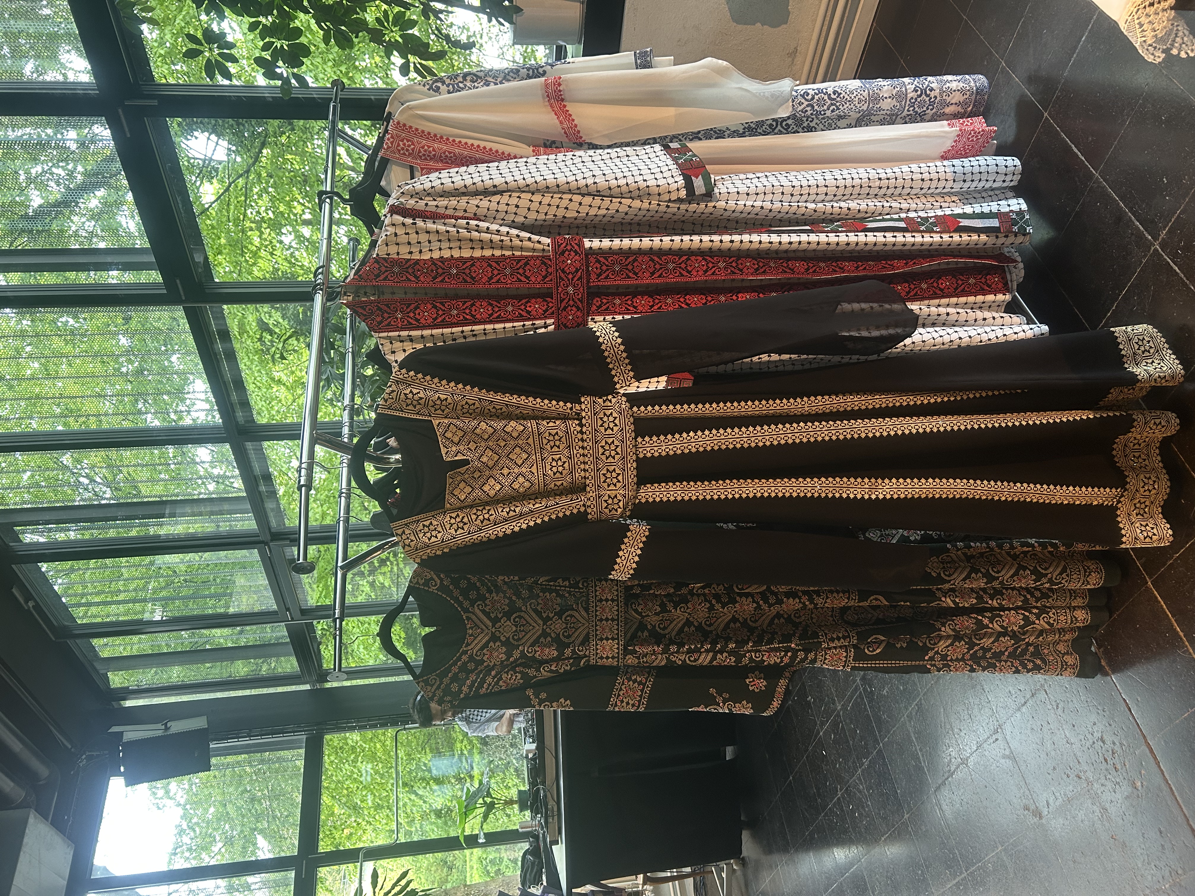 Traditional Black and Gold Embroidered Dress