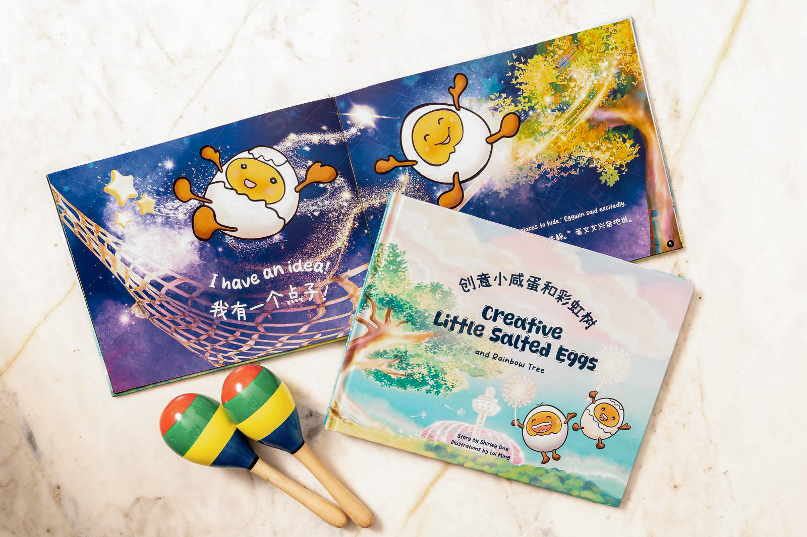 Creative Little Salted Eggs and Rainbow Tree