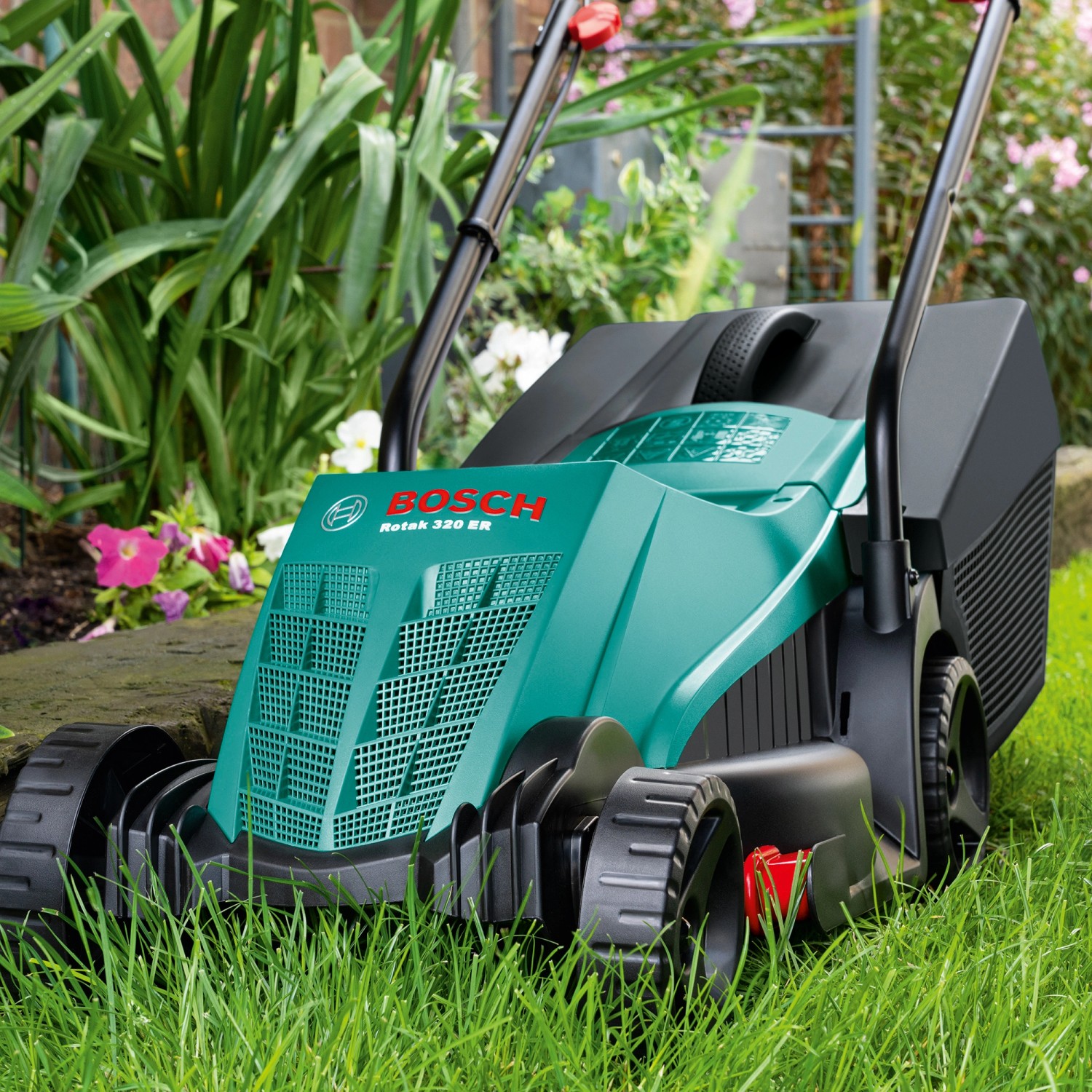Bosch Elektro-Rasenmäher Rotak 320 ER mit 31 l Fangkorb 1.200 W - Inkl. Versandkosten