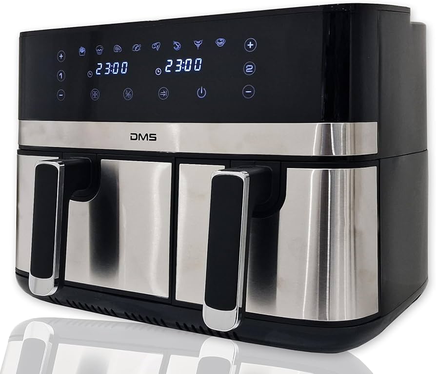 DMS 11L Doppel-Heißluftfritteuse Fritteuse Doppelkammer Digital HF-11S - Inkl. Versandkosten
