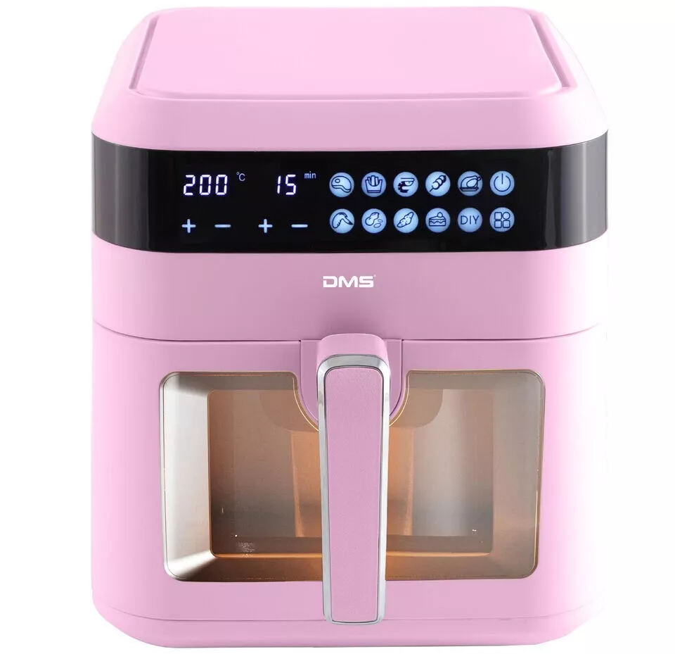 DMS® HFG-7R Heißluftfritteuse Fritteuse Heißluft Airfryer Digital Edelstahl, 7 L - Inkl. Versand
