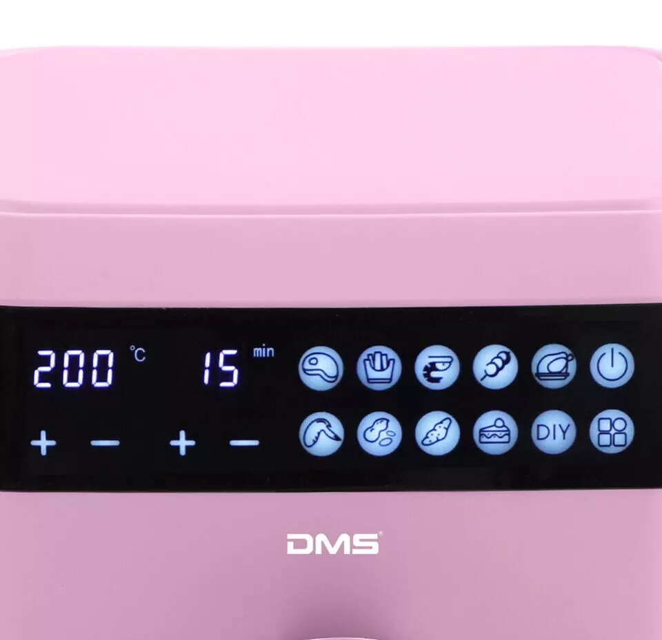 DMS® HFG-7R Heißluftfritteuse Fritteuse Heißluft Airfryer Digital Edelstahl, 7 L - Inkl. Versand