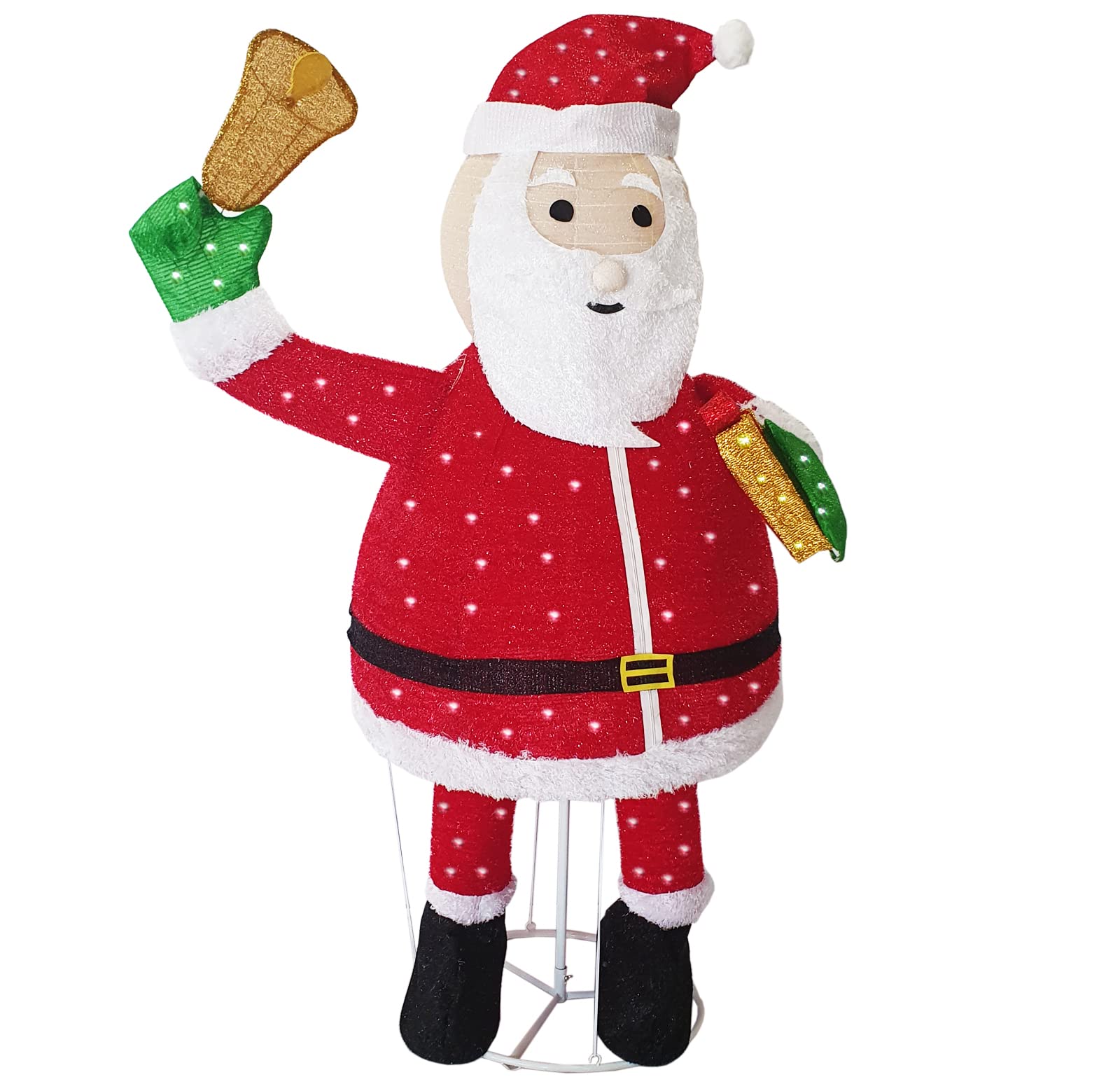 DMS LED Weihnachtsmann Weihnachtsfigur mit 200 LEDs Weihnachtsbeleuchtung - Inkl. Versand