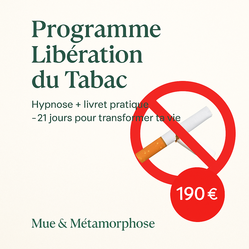 🚭 Programme Libération du Tabac – Hypnose & Livret pratique