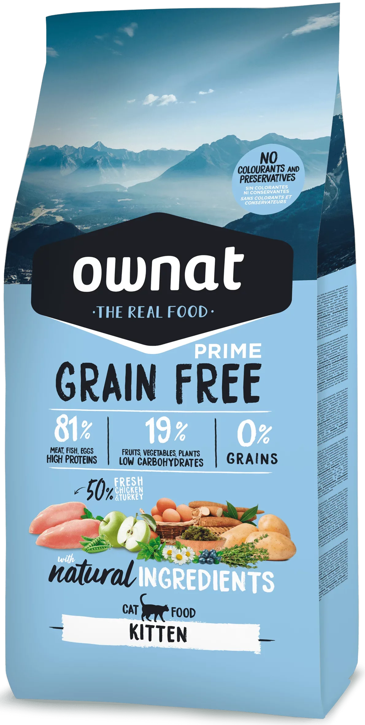 Ownat Grain Free Prime Kitten 3 Kg