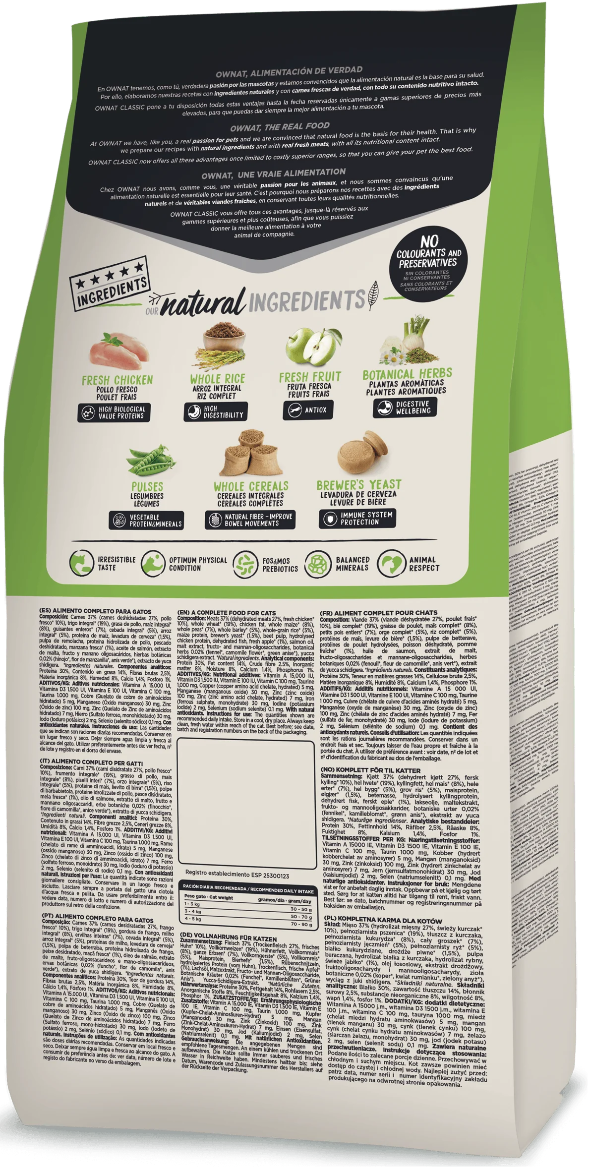 OWNAT CLASSIQUE HAIRBALL CHATS 4 Kg