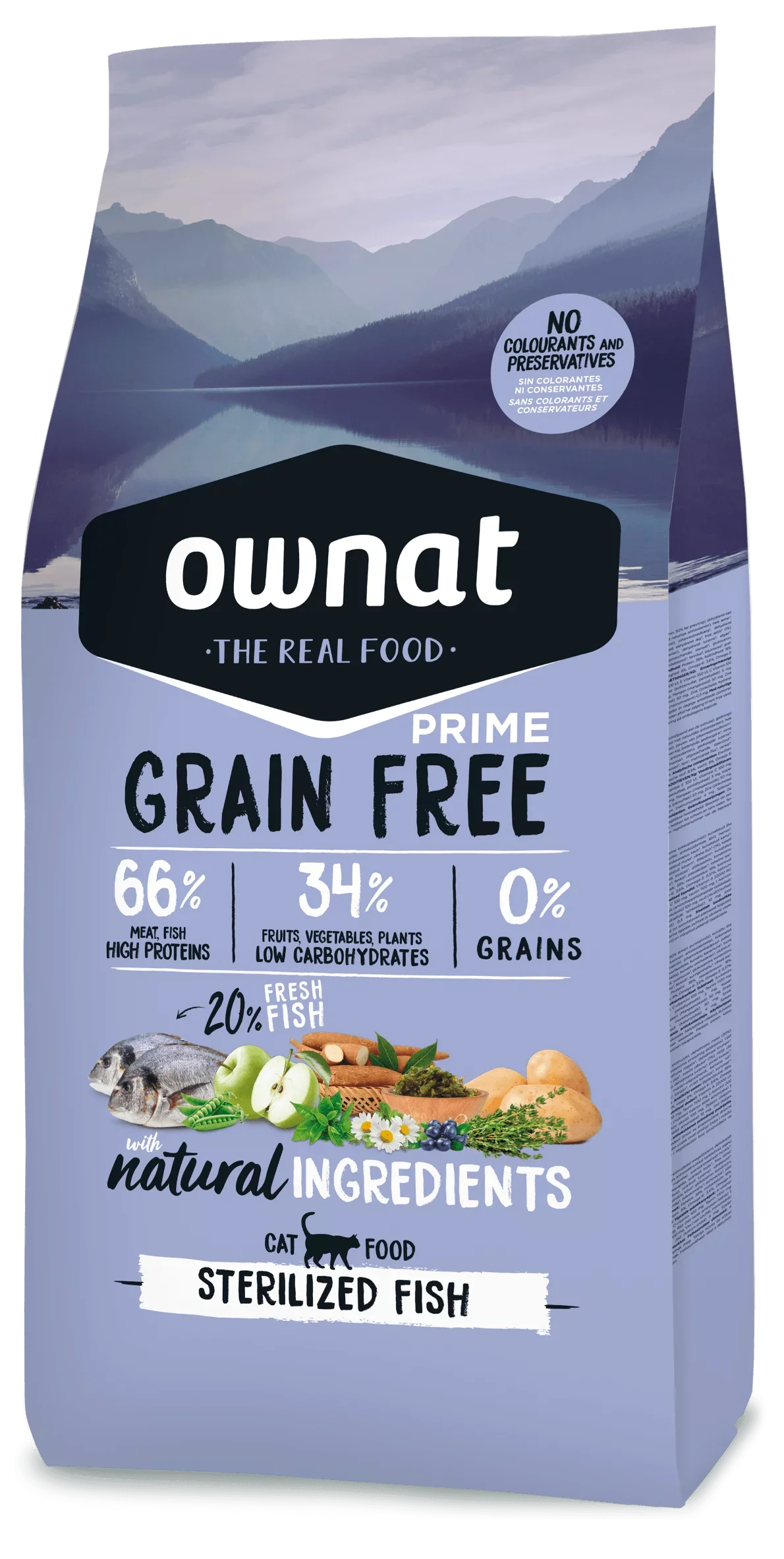 Ownat Grain Free Prime Sterilized Poisson 3 Kg