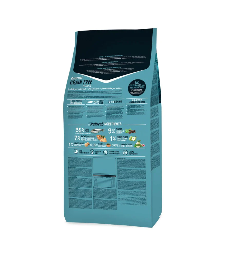OWNAT GRAIN FREE PRIME ADULT OILY FISH 12 KG