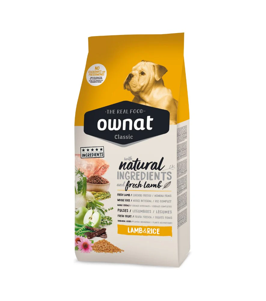 OWNAT CLASSIC AGNEAU & RIZ (DOG) 20 Kg
