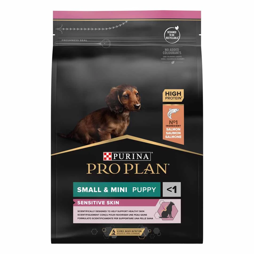PRO PLAN® SMALL & MINI PUPPY SENSITIVE SKIN - SAUMON ou POULET 3 Kg