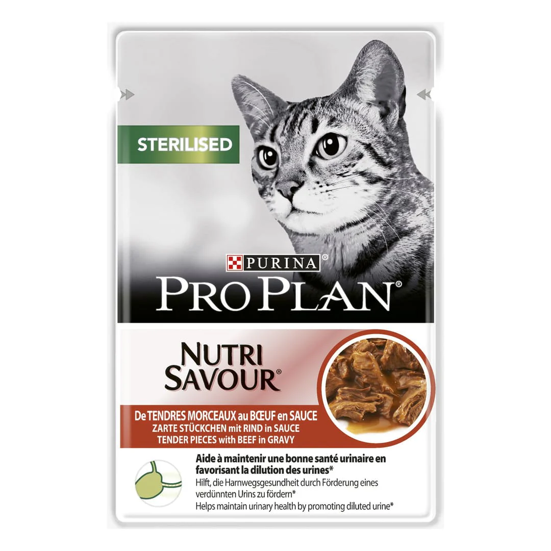 Pro Plan® Sterilised Nutrisavour™ En Sauce Au Boeuf 85G