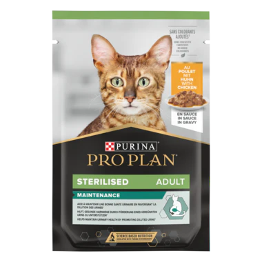 PRO PLAN® Sterilised NUTRISAVOUR™ en Sauce - Au Poulet 85G