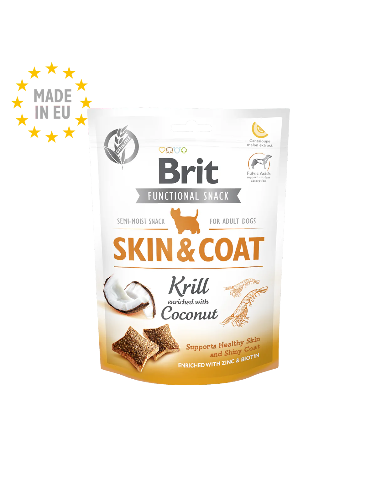 Brit Care Dog Functional Snack Skin&Coat Krill 150 G