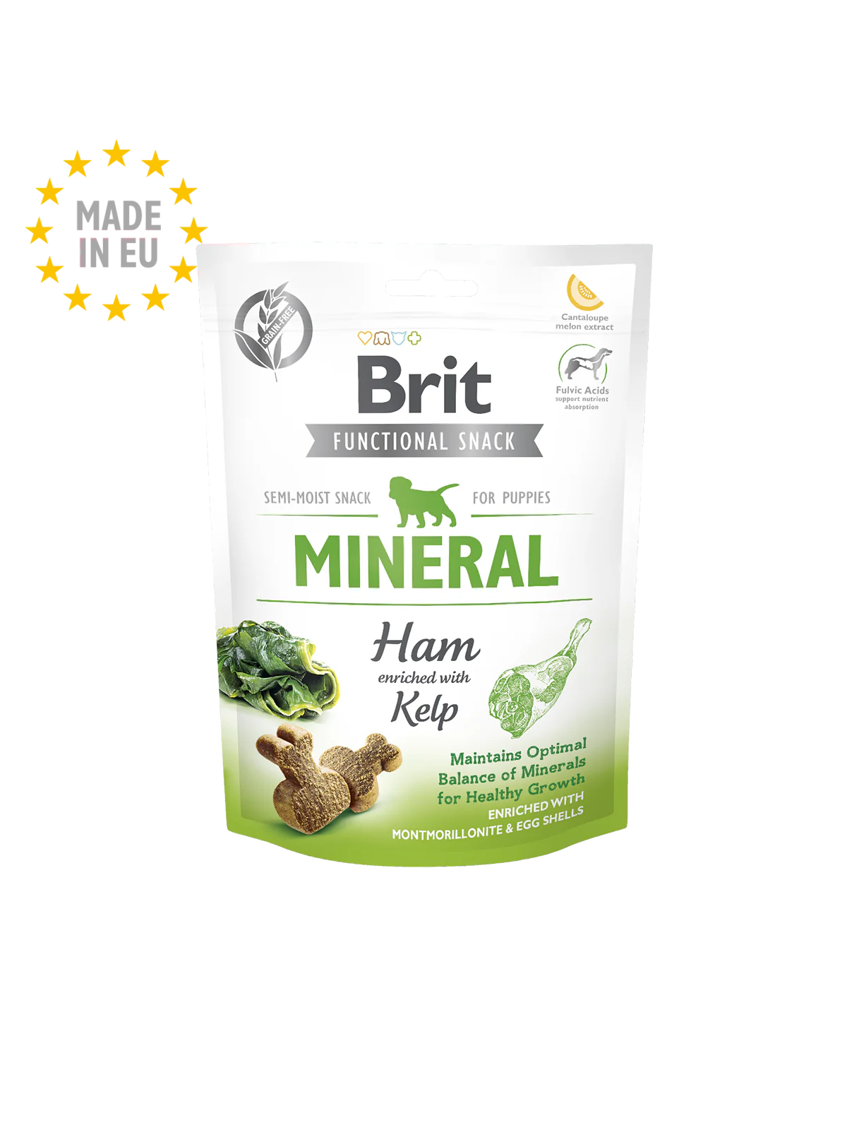 Brit Care Dog Functional Snack Jambon Minéral pour Chiots 150 G