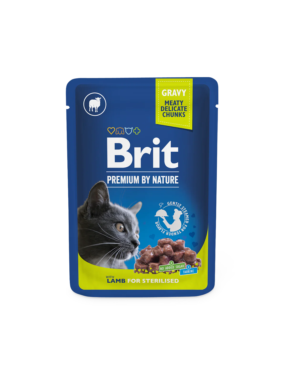 Brit Chunks for Sterilised Cats 100 G