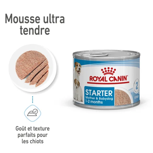 Royal Canin Starter Mother & Babydog Mousse pour chiot 195 G