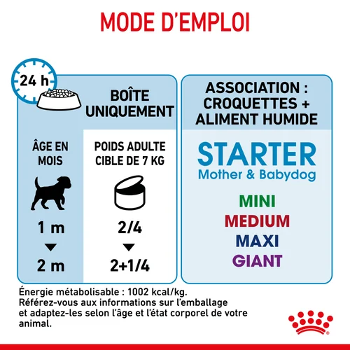 Royal Canin Starter Mother & Babydog Mousse pour chiot 195 G