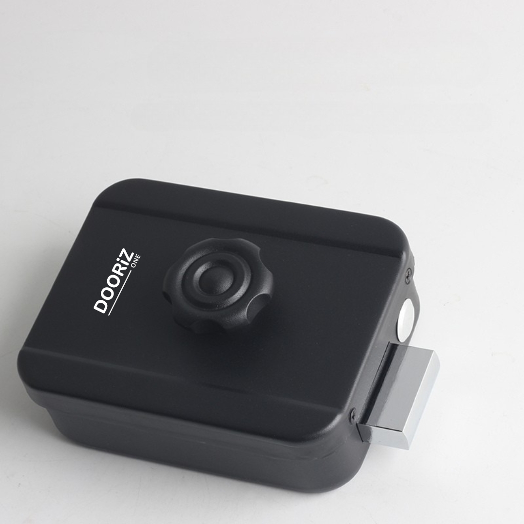 Dooriz ONE Cerradura invisible con 4 mandos a distancia y accesorios de instalación, color negro mate
