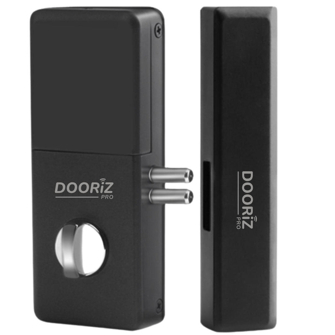 Dooriz PRO Cerradura invisible con 4 mandos a distancia y accesorios  de instalación, cierre estándar