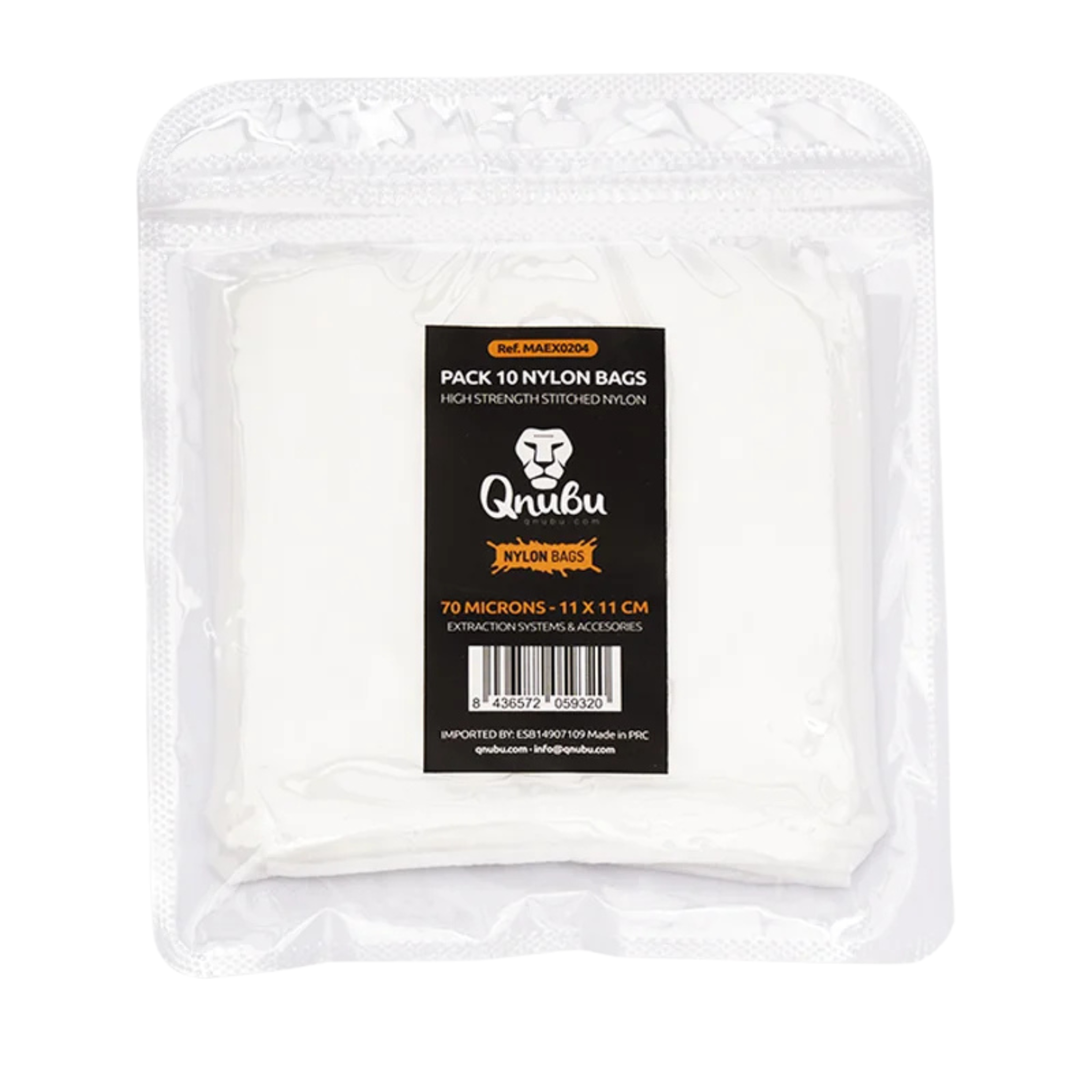 Qnubu Rosin Press Bags 70 µm 11x11cm