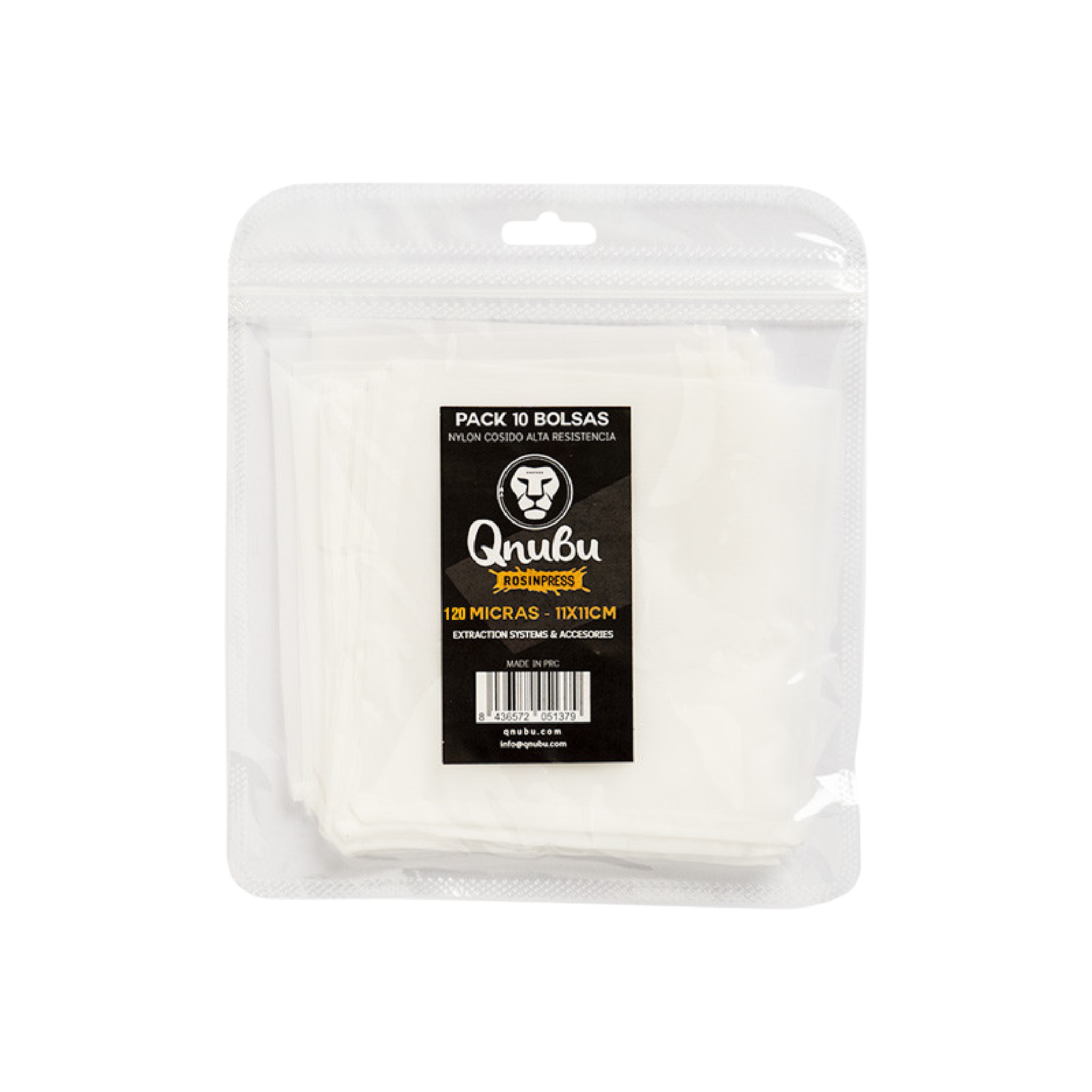 Qnubu Rosin Press Bags 120 µm 11x11cm