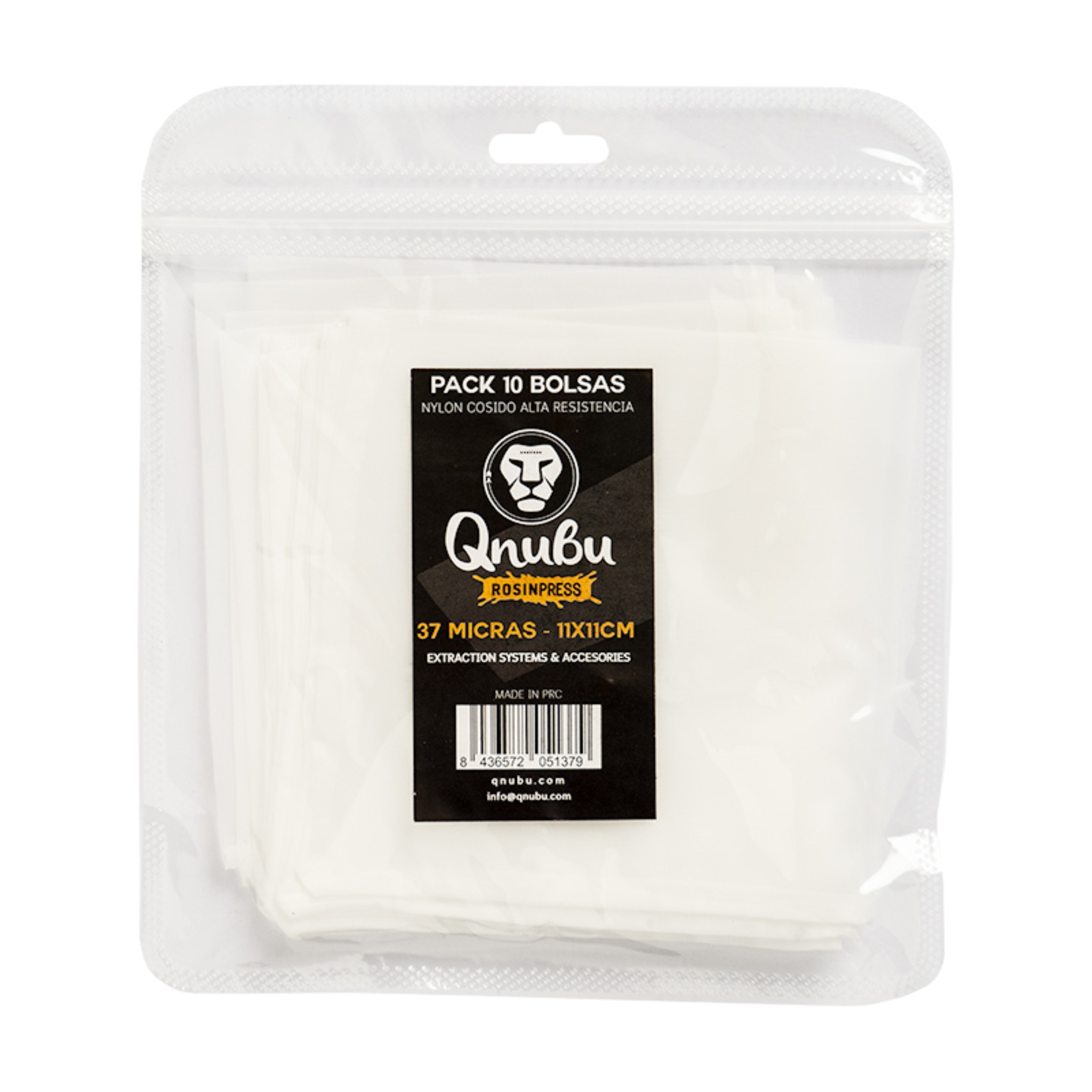 Qnubu Rosin Press Bags 37 µm 11x11cm