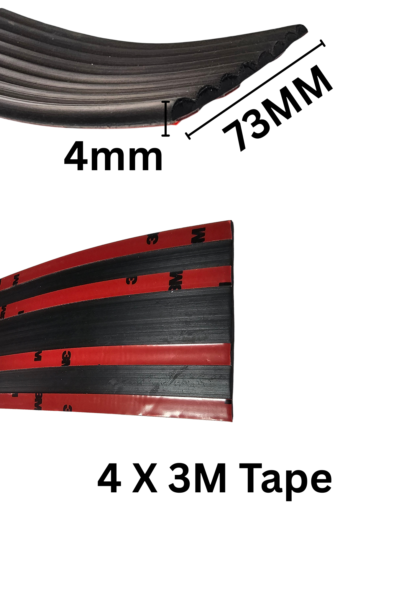 Rubber Rail Guard Per Meter