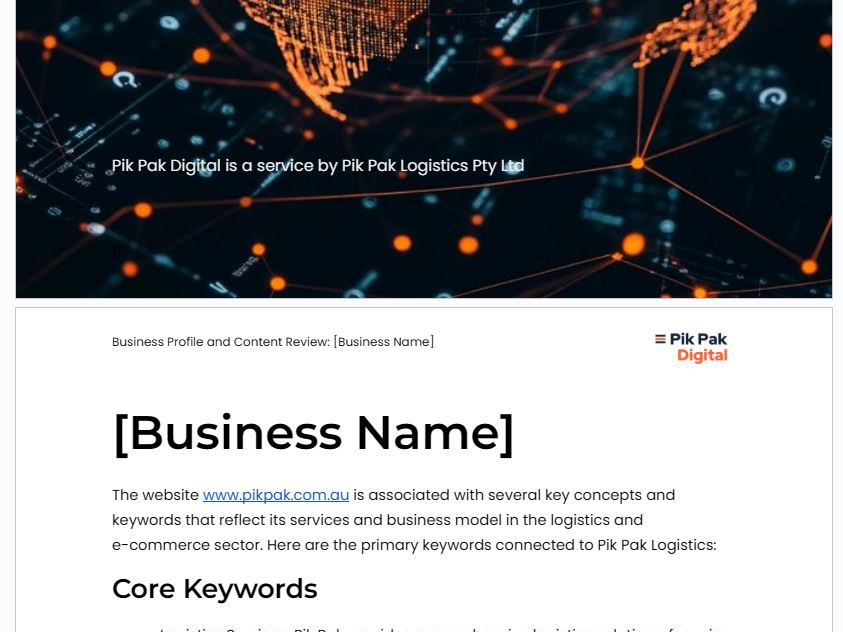 FREE Business Profile and Content Notes