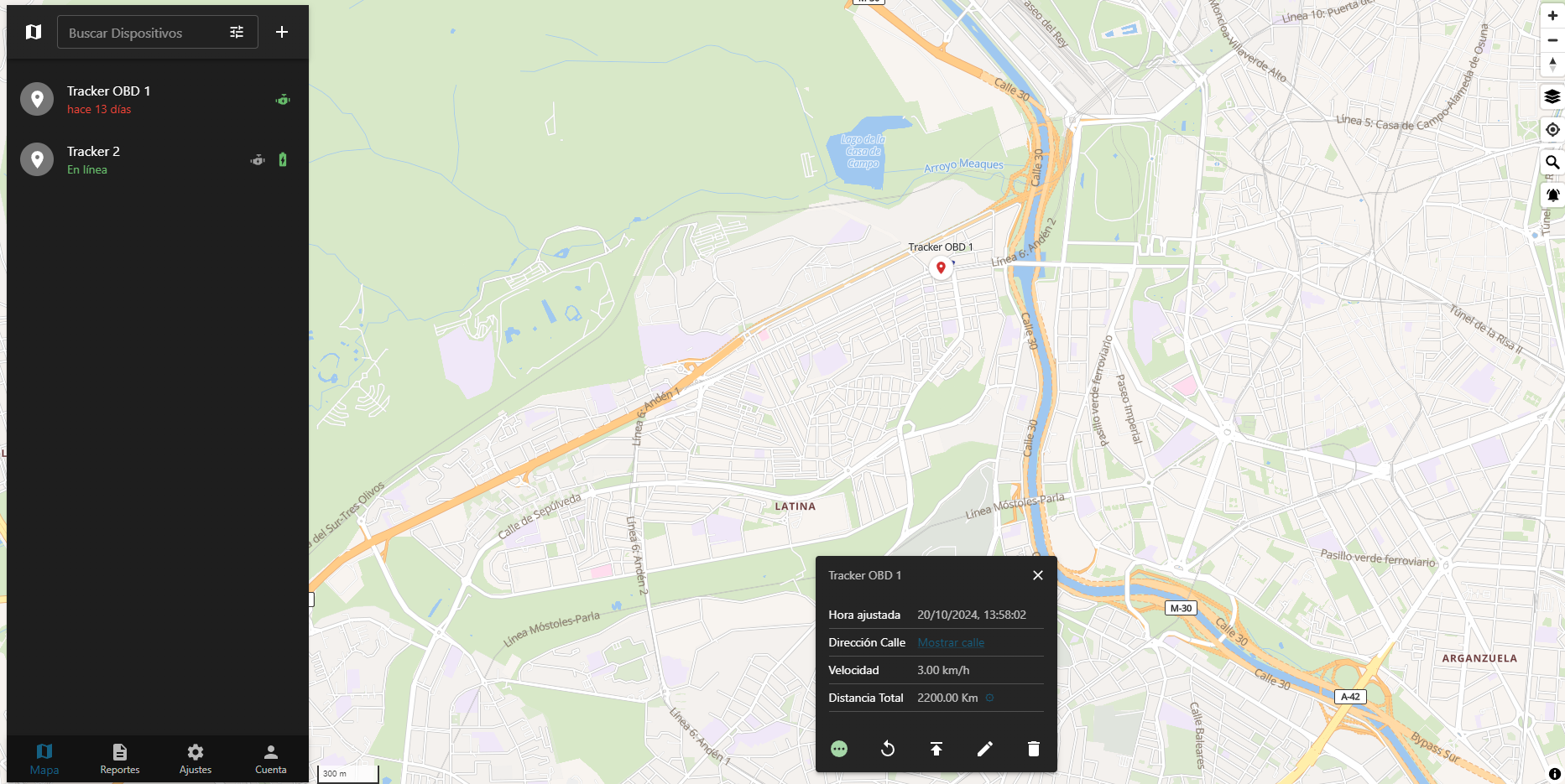 Localizador para coche GPS OBDII