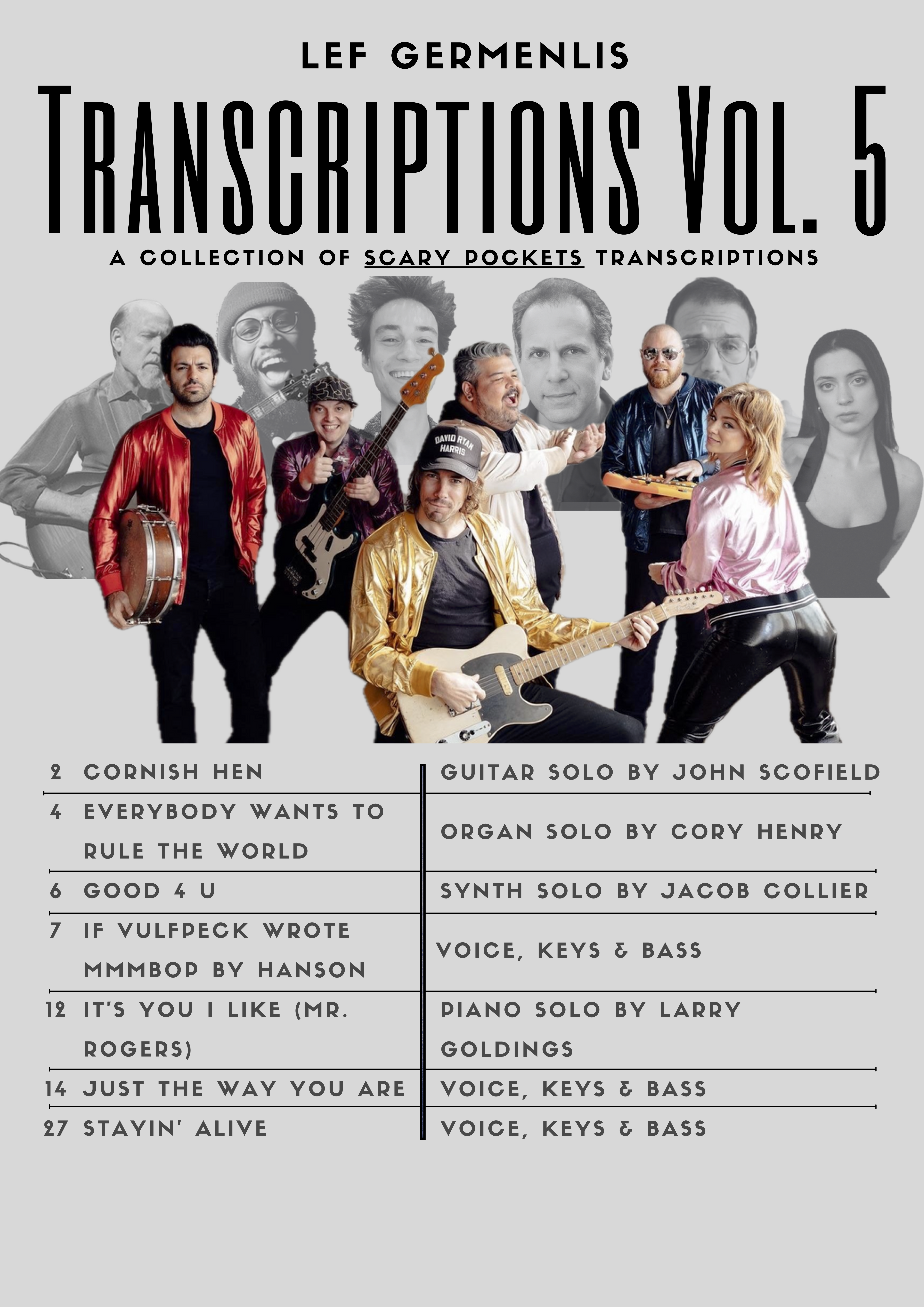 Transcriptions Vol. 5 - (A Collection of Scary Pockets Transcriptions) - PDF
