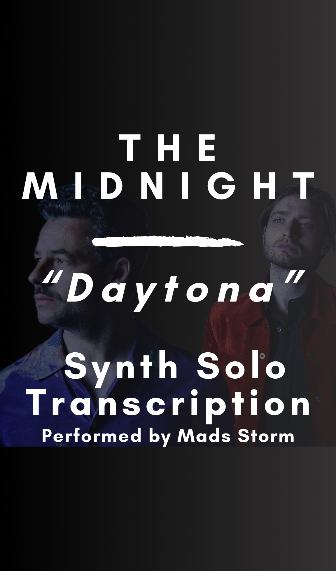 The Midnight - Daytona (Synth Solo Transcription) - Midi