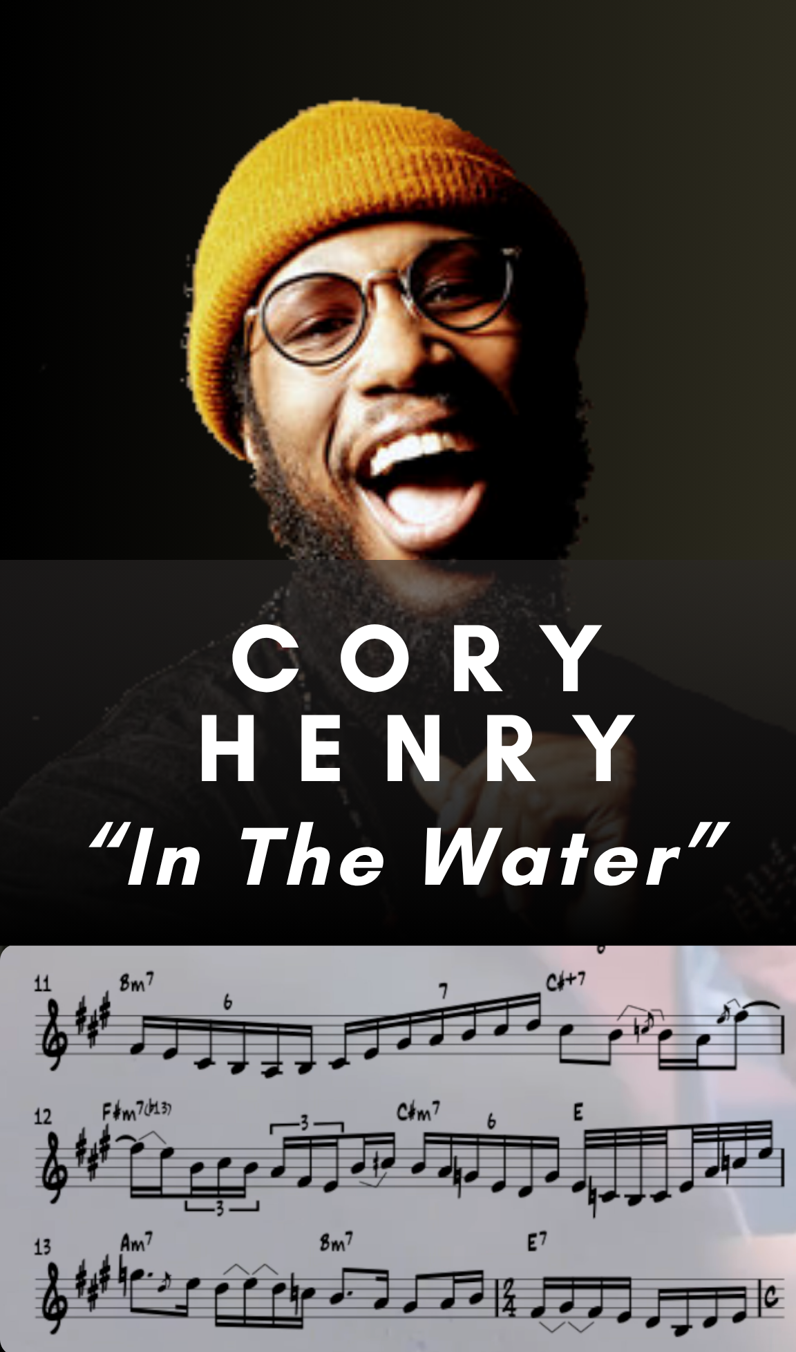Cory Henry - In The Water (Synth Solo Transcription) - Midi