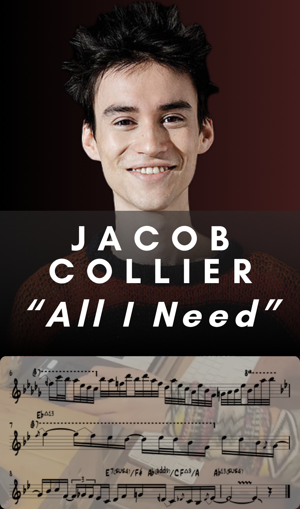 Jacob Collier - #AllINeedChallenge (Synth Solo Transcription) - PDF