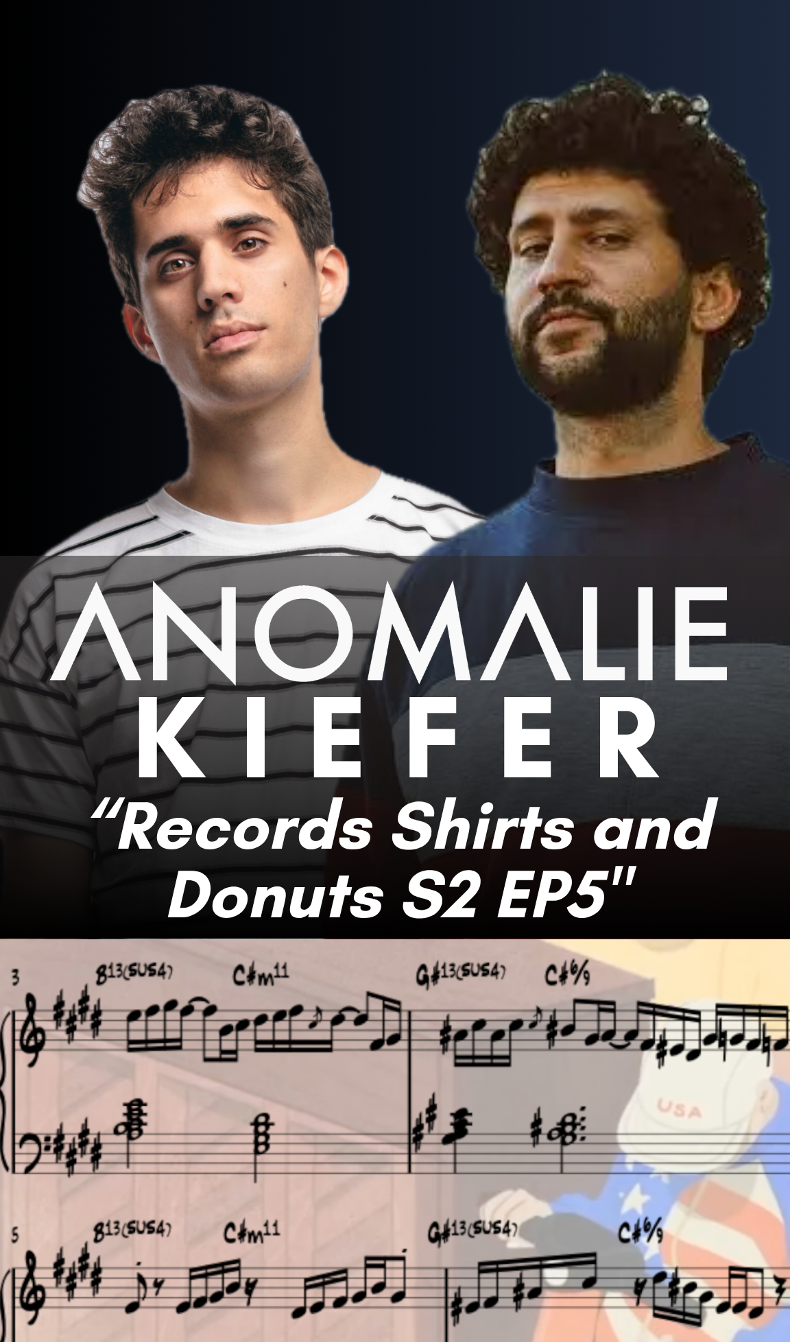 Kiefer & Anomalie - Records Shirts and Donuts S2 EP5 (Piano Solos Transcription) - PDF