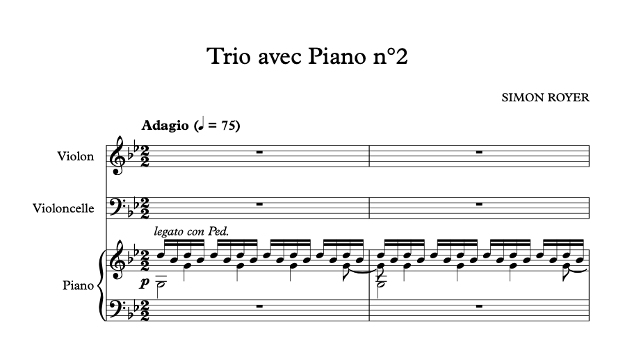 Trio avec Piano No. 2