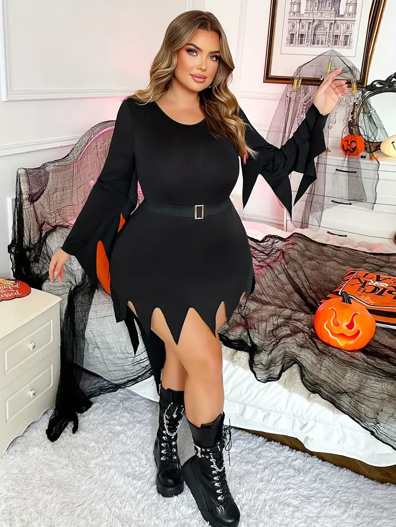 Gothic Bat Wing Dress