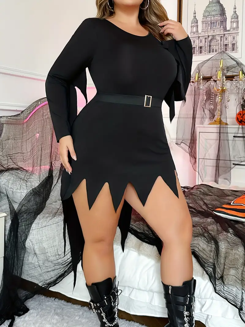 Gothic Bat Wing Dress