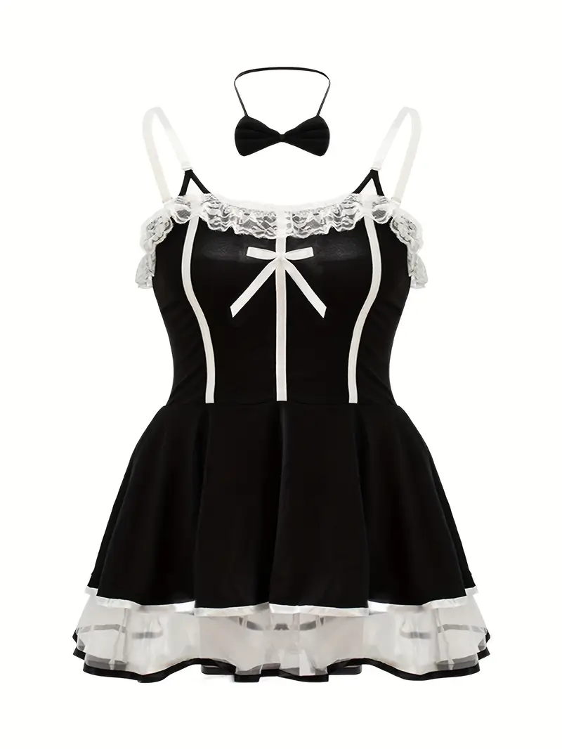 Plus Size 3Pc French Maid Dress Costume