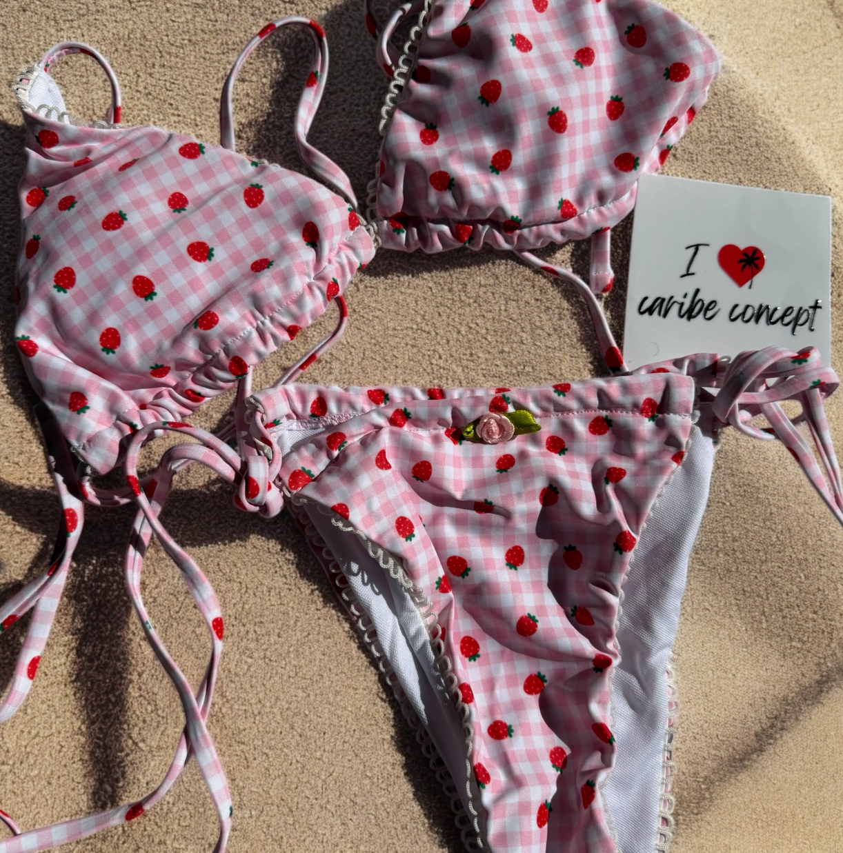 Pink Floral Bikini Set