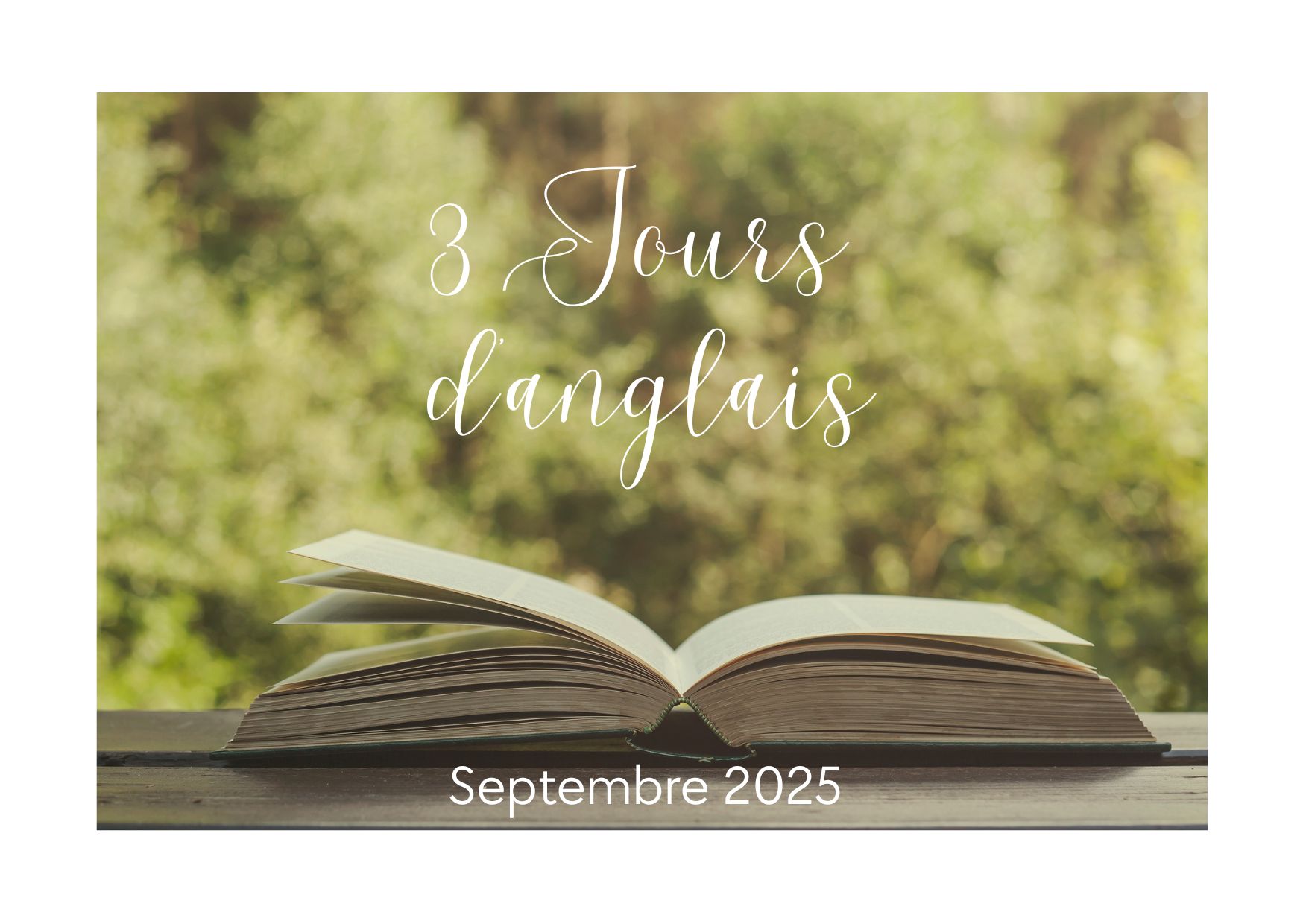Séjour Linguistique de 3 JOURS  de  JEUDI 11 SEPTEMBRE  2025