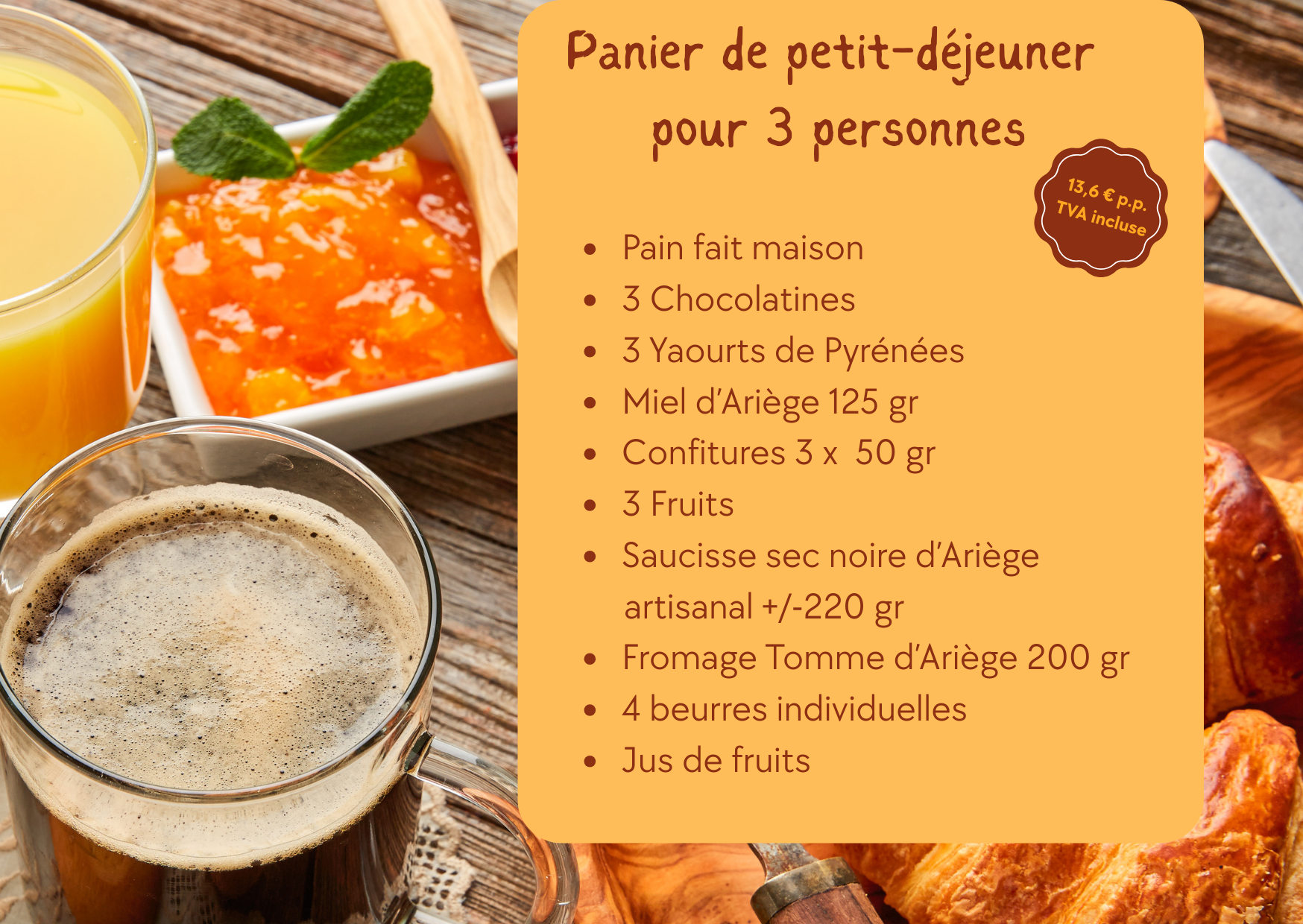 Panier petit-déjeuner Classique