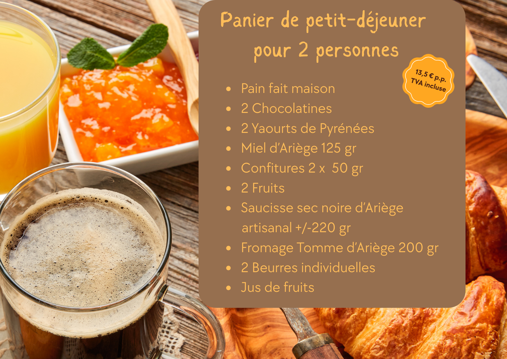 Panier petit-déjeuner Classique