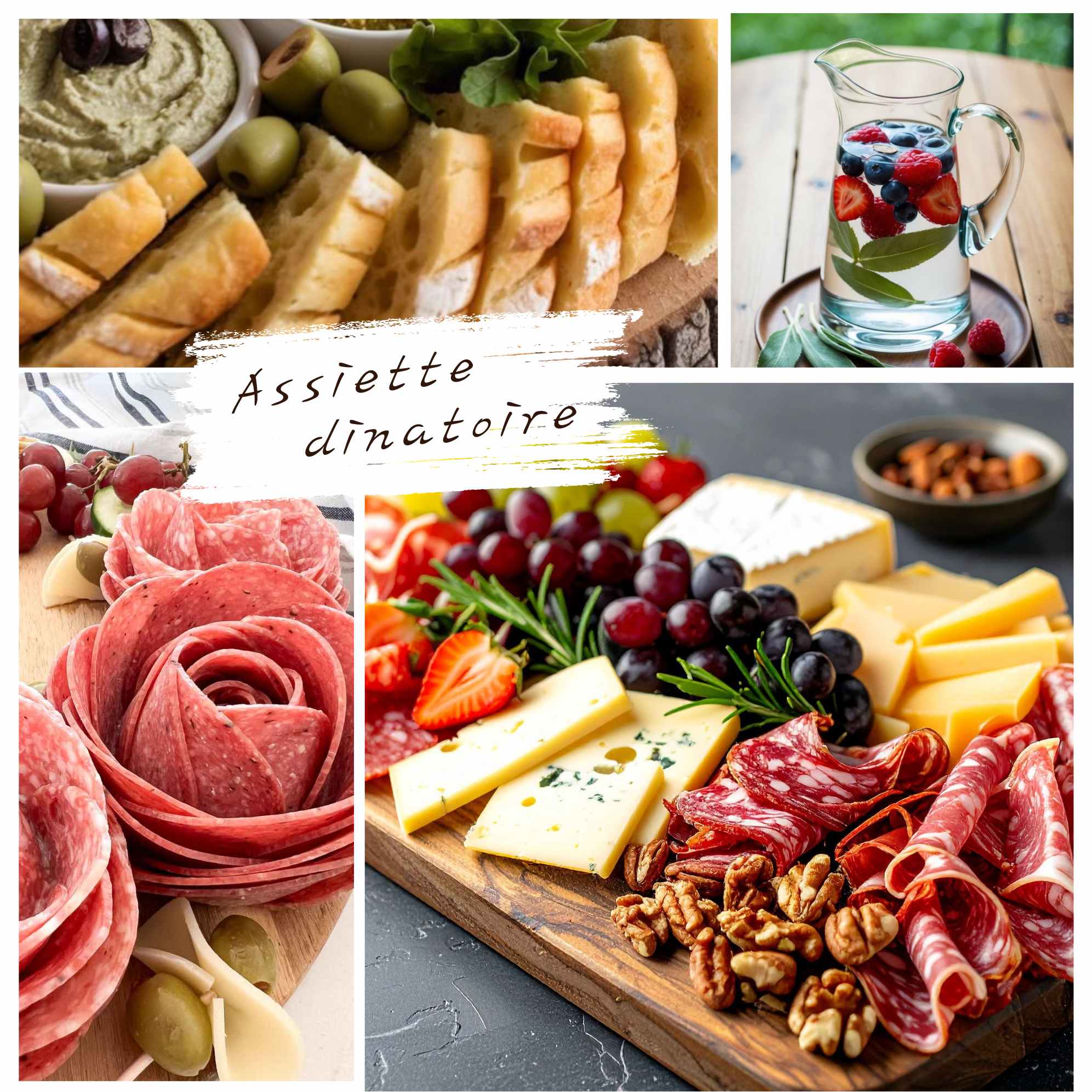 Assiette fromage - charcuterie dinatoire