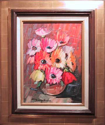 Bouquet de fleurs en vase