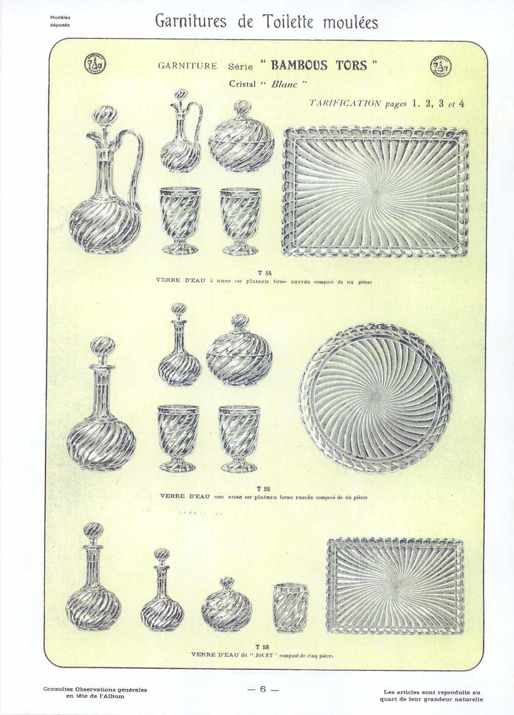 Catalogue Baccarat - 1916